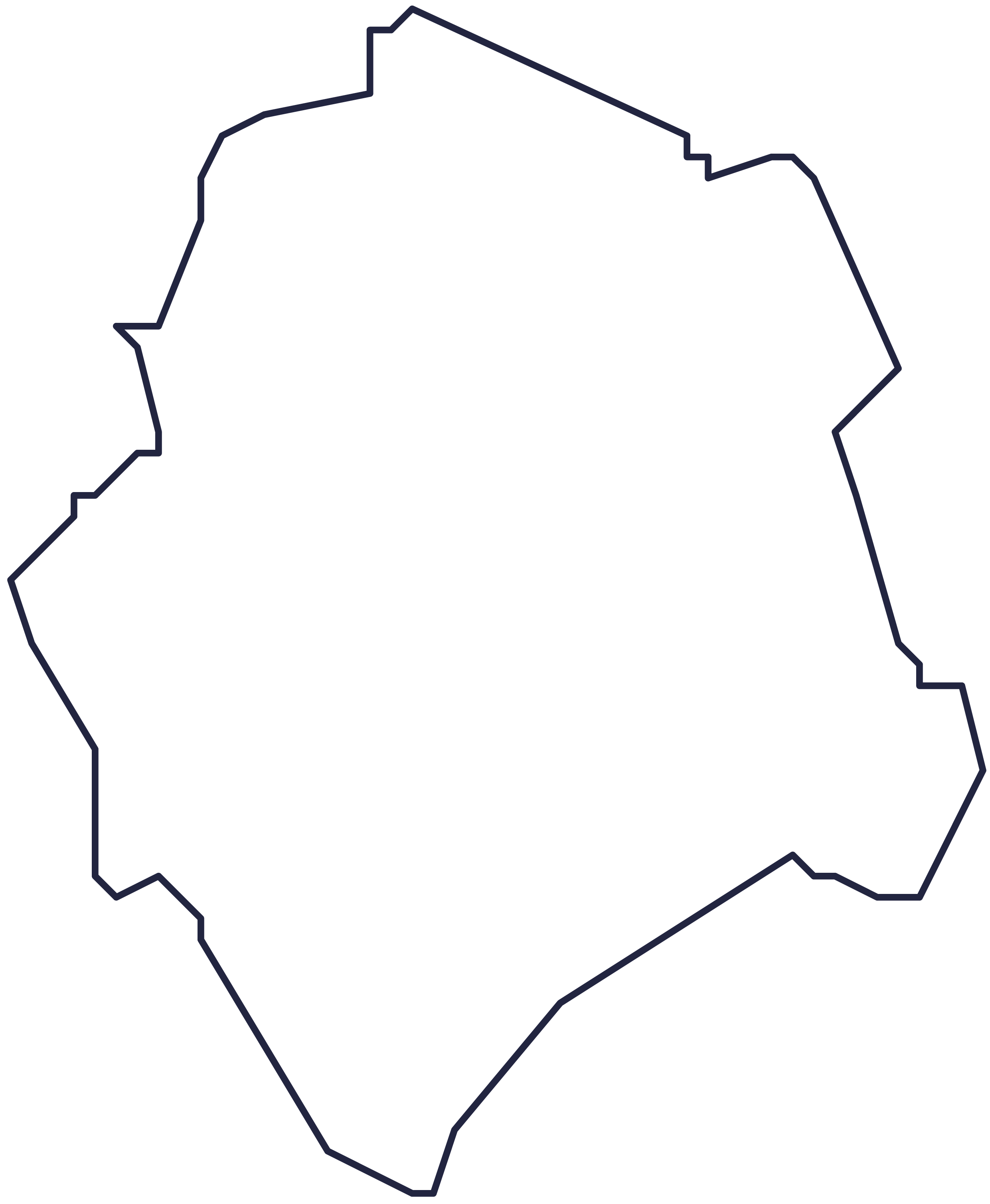 Umriss des Wahlkreises Münster