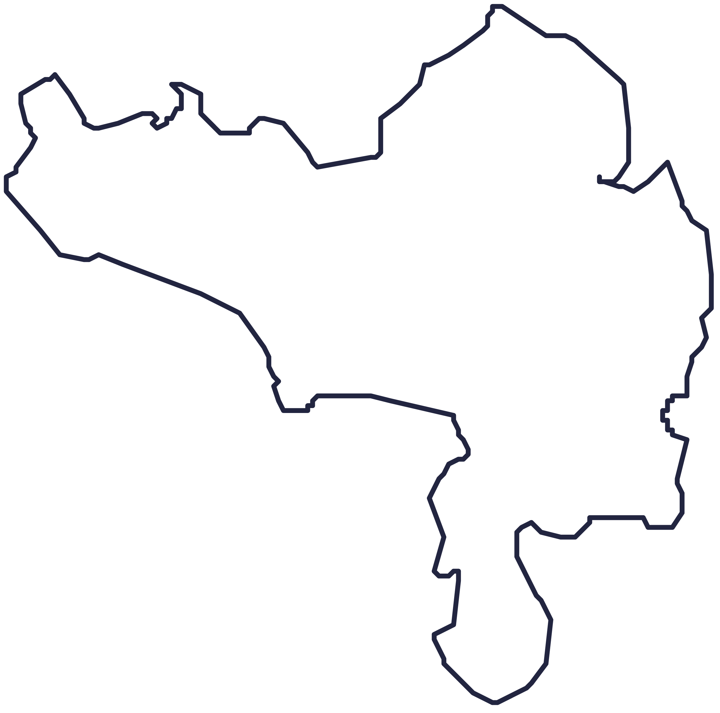 Umriss des Wahlkreises Biberach