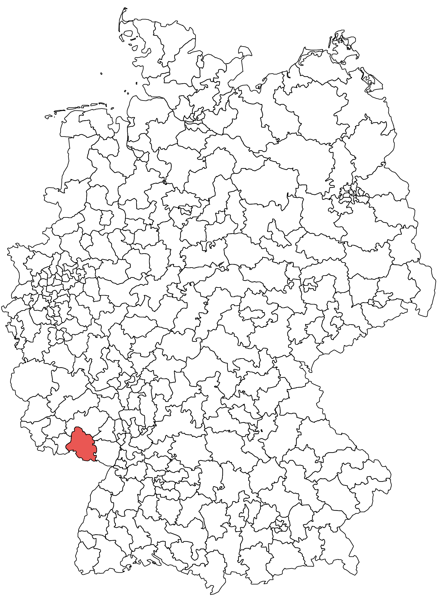 Pirmasens Deutschlandkarte
