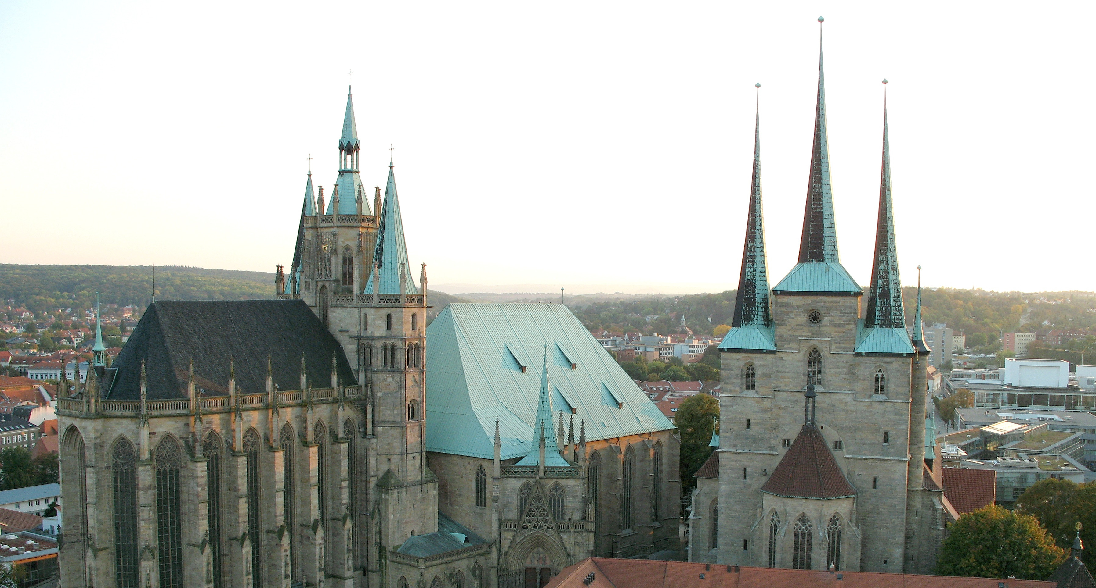 Erfurt Cathedral And Severi Church